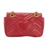 Small GG Marmont, &pound;650, Handbags, Red, Leather, Back view